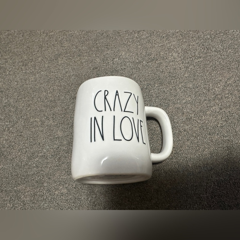 Rae Dunn Valentine’s Day ‘CRAZY IN LOVE’ Ceramic Large Letter Mug